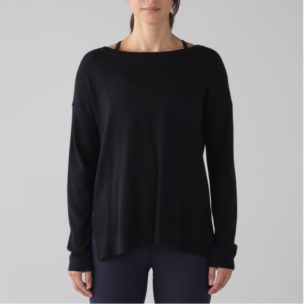 LULULEMON black well being sweater